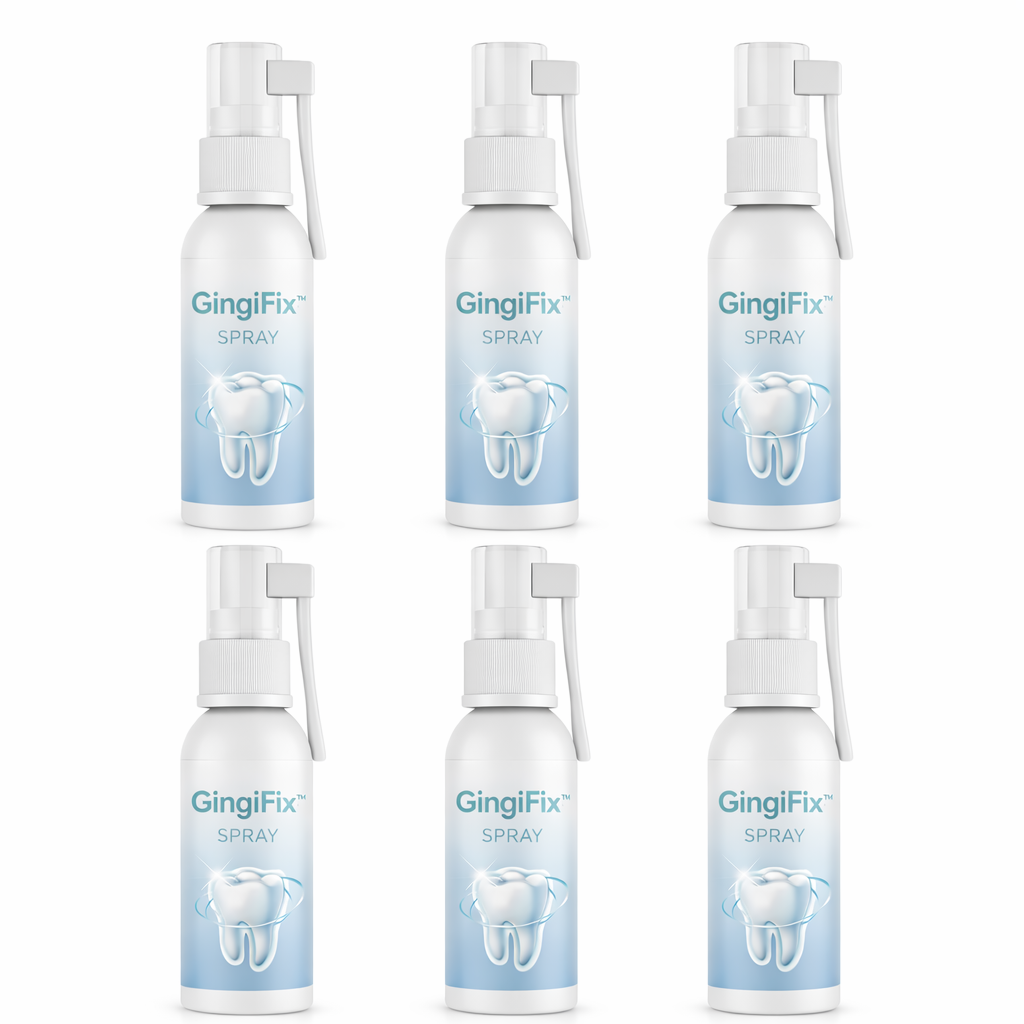 GingiFix™ Spray Anti-Rétractation des Gencives | Stoppez le recul des gencives et refixez vos dents en 7 jours !