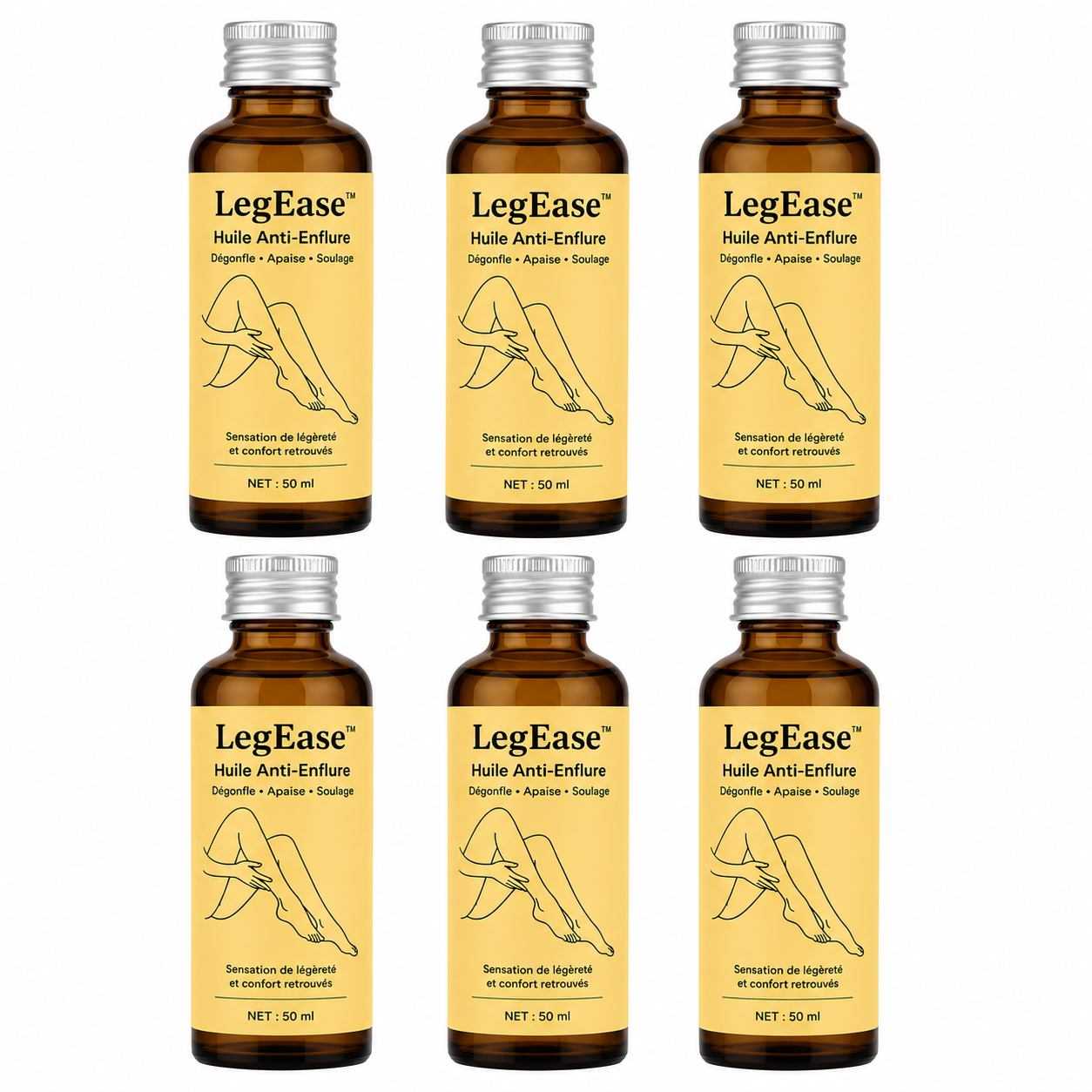 LegEase™ Huile Anti-Enflure | Dégonfle vos jambes lourdes en 7 jours seulement!