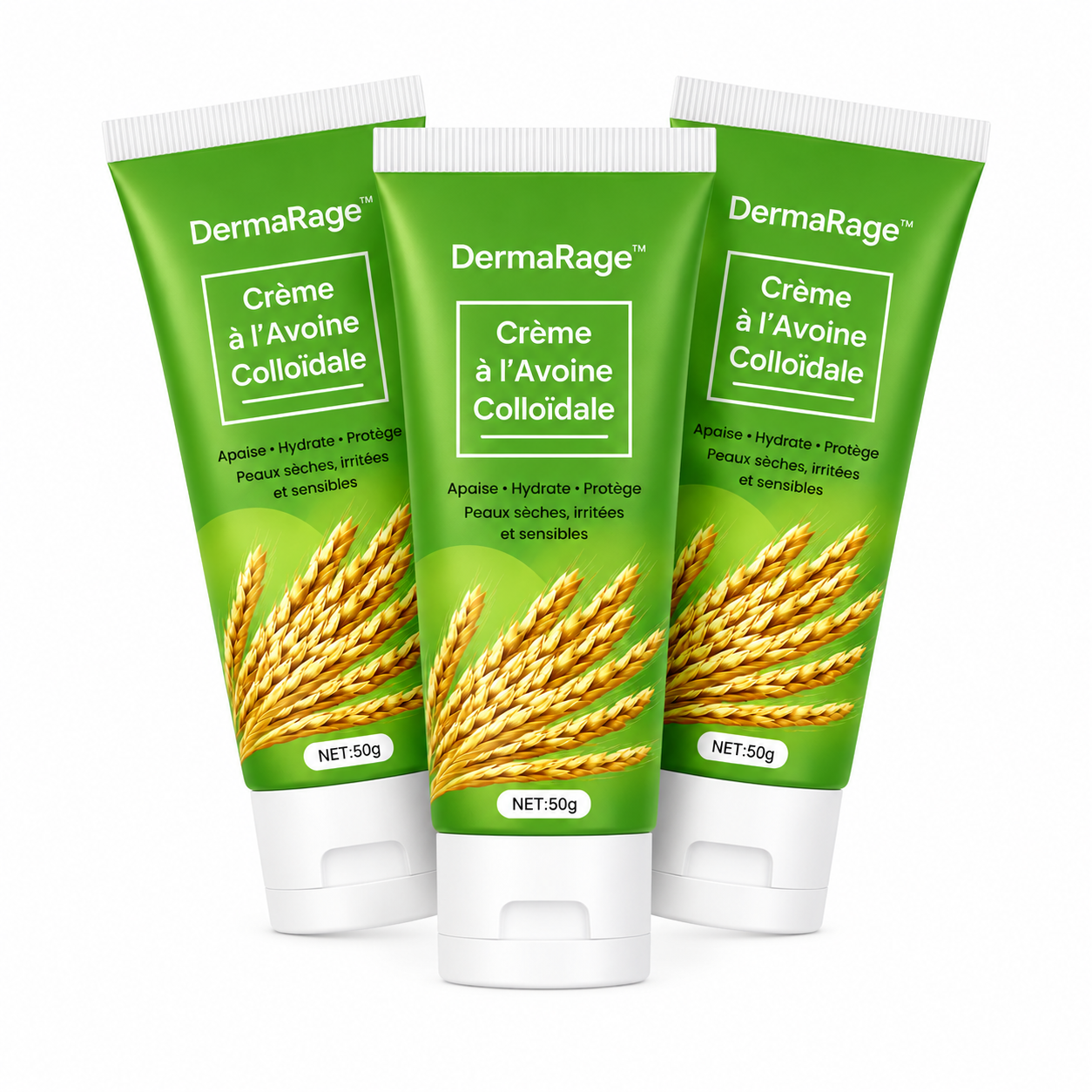 DermaRage™ Crème à l’Avoine Colloïdale | Stoppez les démangeaisons, calmez les rougeurs et retrouvez une peau lisse sans stéroïdes !