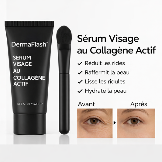 DermaFlash™ Sérum Visage au Collagène Actif | Retrouvez une peau lisse et retendue en 7 minutes !