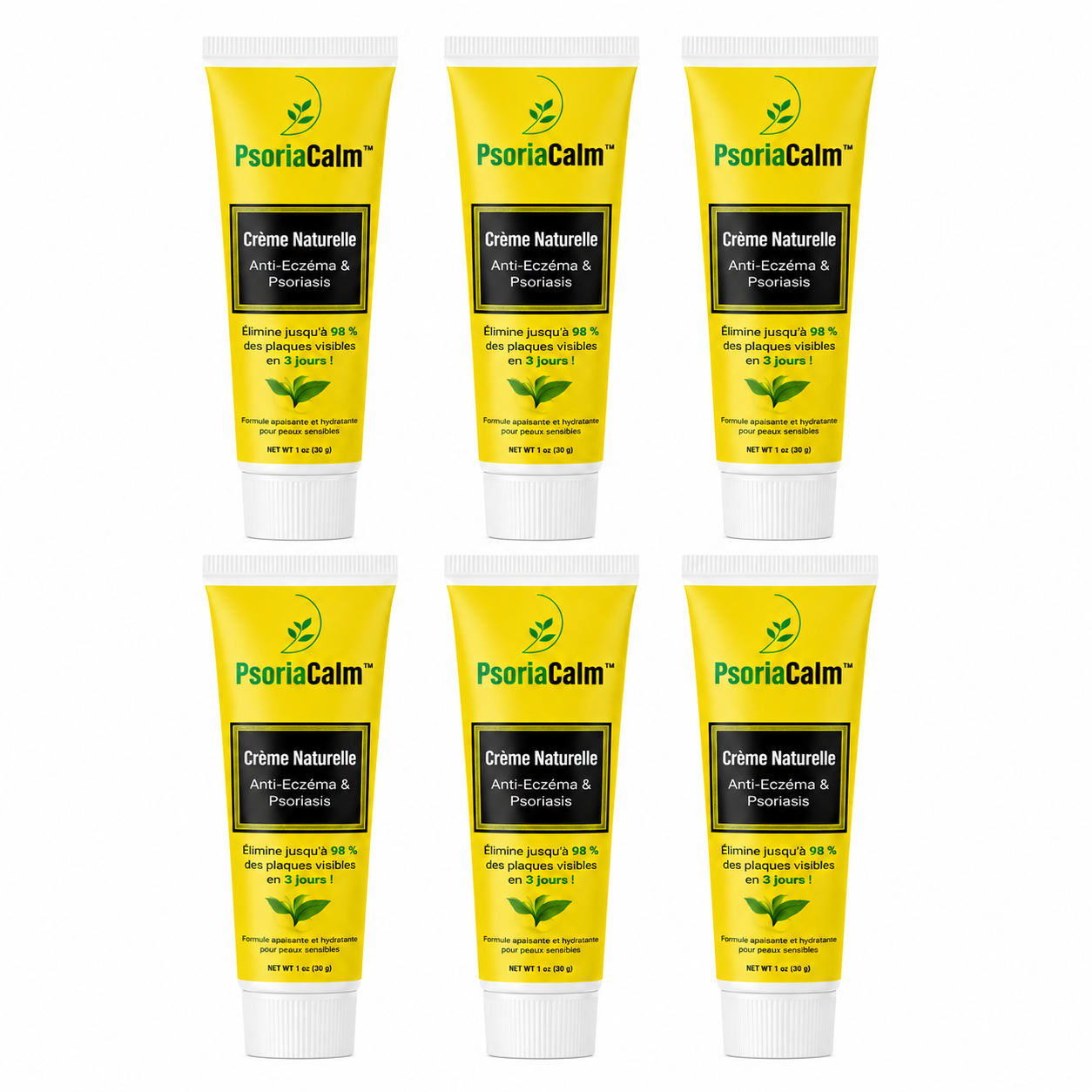 PsoriaCalm™ Crème Naturelle Anti-Eczéma & Psoriasis | Élimine 98 % des plaques et apaise la peau en 3 jours!
