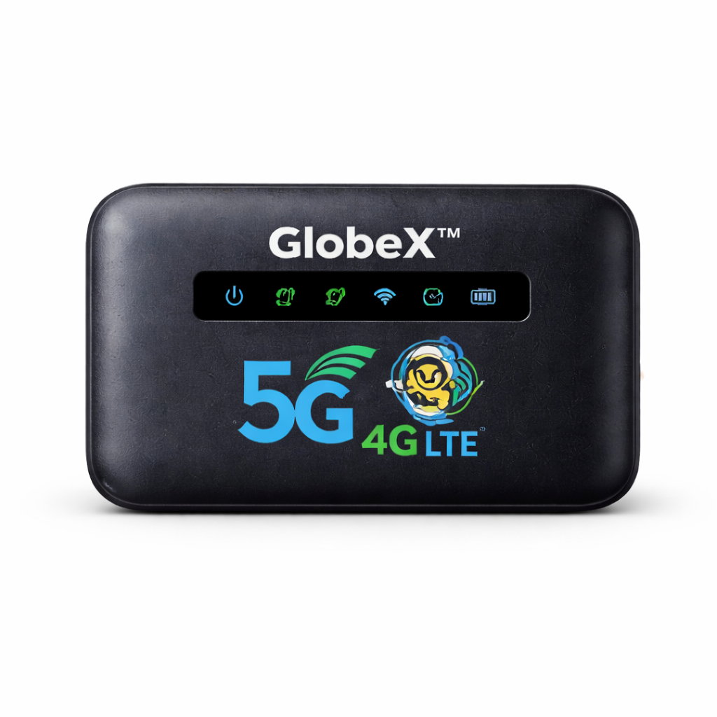 GlobeX™ Routeur WiFi Mondial | Internet 4G/5G dans 196 pays en 5 secondes chrono, sans surcoût !