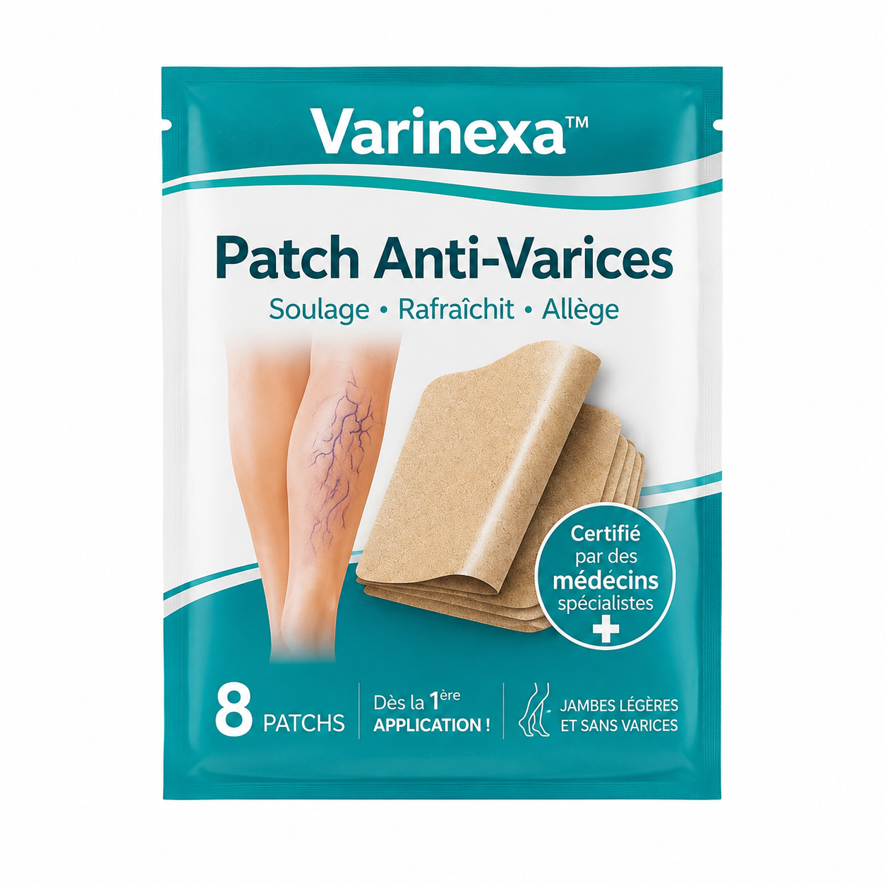 Varinexa™ Patch Anti-Varices | Faites disparaître varices et douleurs de jambes en 3 minutes !