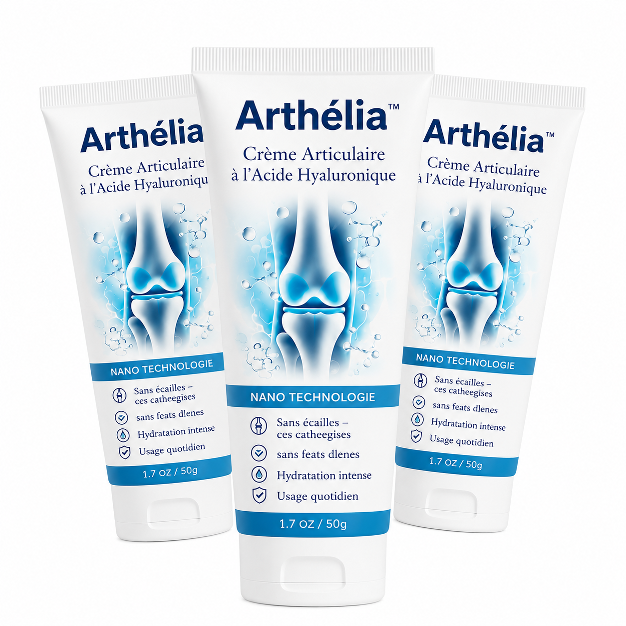 Arthélia™ Crème Articulaire à l’Acide Hyaluronique | Soulagez vos douleurs en 60 secondes !