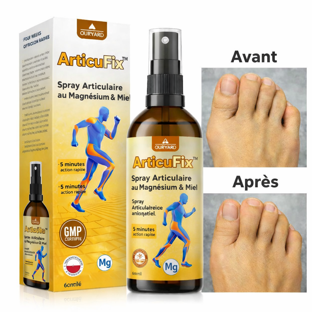 ArticuFix™ Spray Articulaire au Magnésium & Miel | Répare vos articulations et élimine la douleur en 10 minutes !