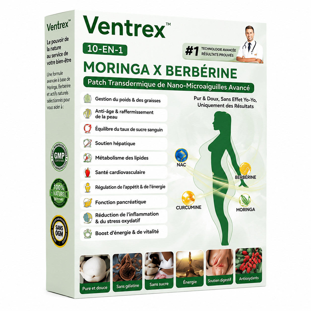 Ventrex™ Patch Minceur | Affinez votre ventre et raffermissez votre silhouette dès 7 jours, sans régime strict !