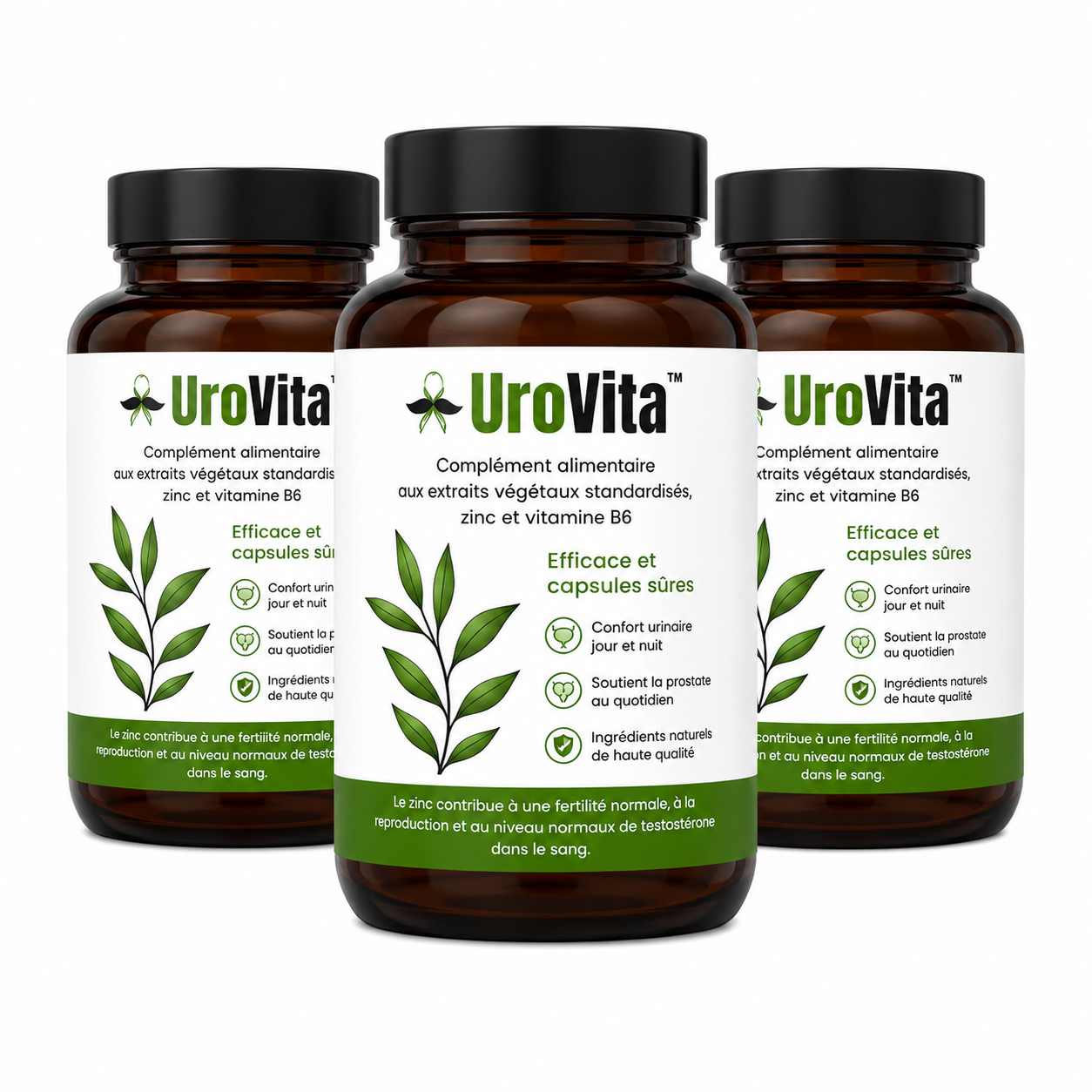 UroVita™ Capsules Prostate au Palmier | Réduisez l'inflammation de la prostate jusqu'à 95 % en 5 jours !