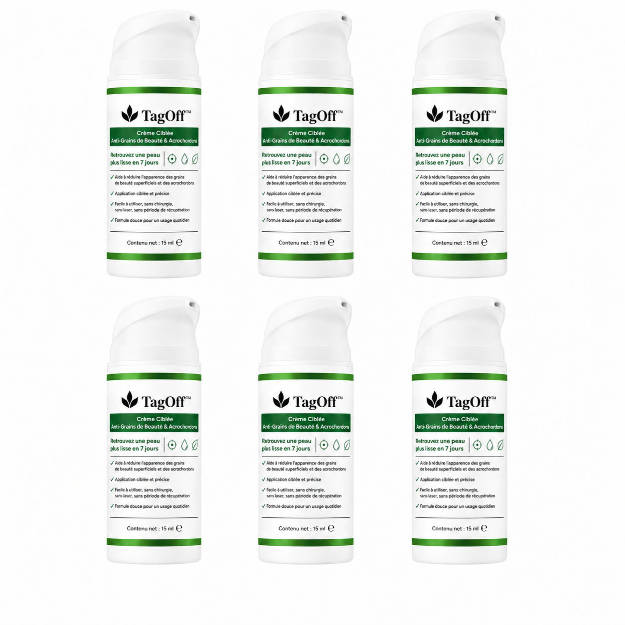TagOff™ Crème Ciblée Anti-Grains de Beauté & Acrochordons | Retrouvez une peau lisse en 7 jours, sans chirurgie, sans laser ni facture dermatologue !