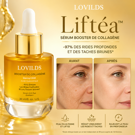 Liftéa™ Sérum Anti-Âge au Collagène | Lisse les rides et raffermit la peau en 7 jours !
