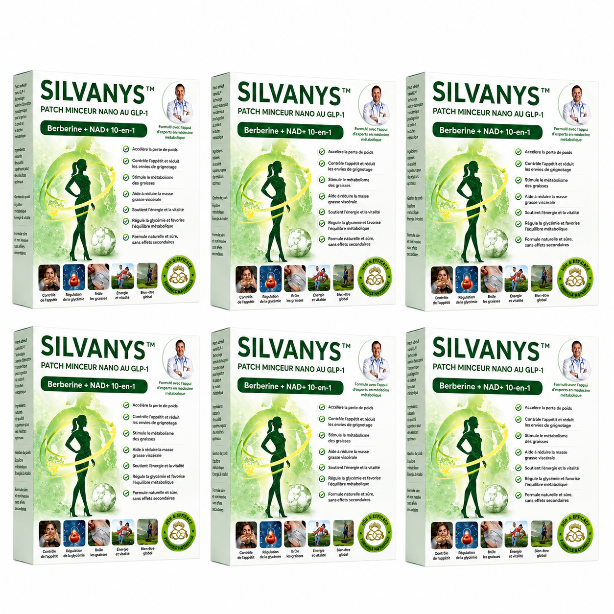 Silvanys™ Patch Minceur Nano au GLP-1 | Perdez jusqu’à 7 kg en 7 jours sans régime ni effort !