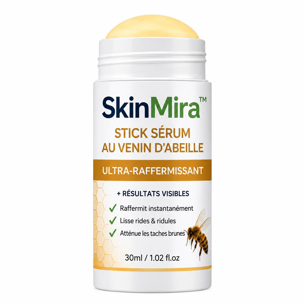 SkinMira™ Stick Sérum au Venin d’Abeille Ultra-Raffermissant | Efface les rides en 5 minutes chrono !
