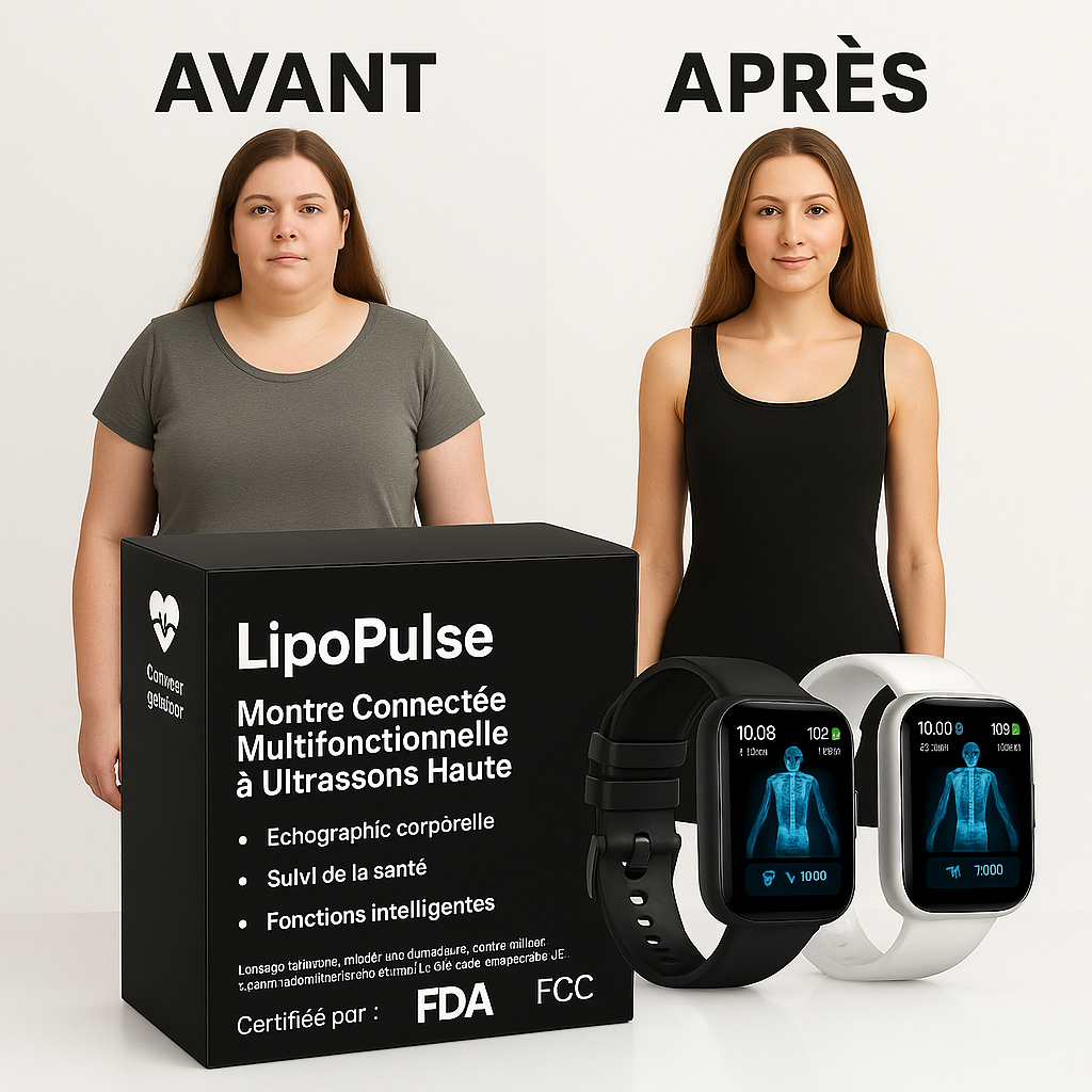 LipoPulse™ Bracelet Minceur aux Ultrasons | Élimine la Graisse et Détoxifie en un Instant!