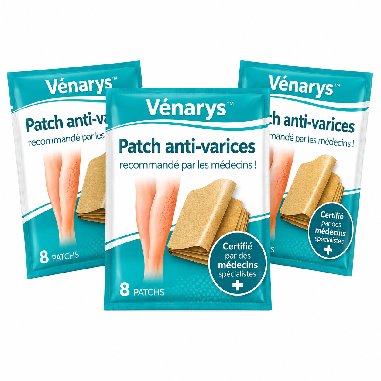 Vénarys™ Patch Anti-Varices | Faites disparaître varices et douleurs de jambes en 3 minutes !