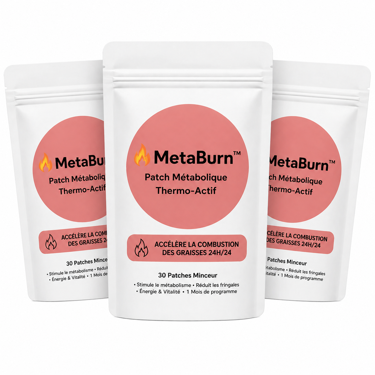 MetaBurn™ Patch Métabolique Thermo‑Actif | Faites fondre 10kg de graisse en 30 jours sans régime !