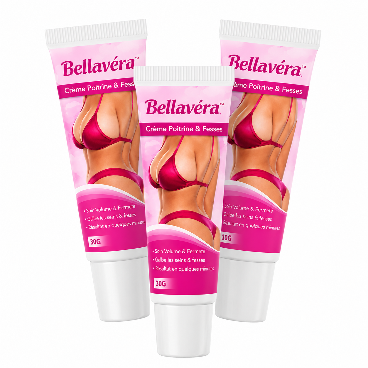 Bellavéra™ Crème Poitrine & Fesses | Augmentez vos formes en quelques minutes et affichez un volume irrésistible !