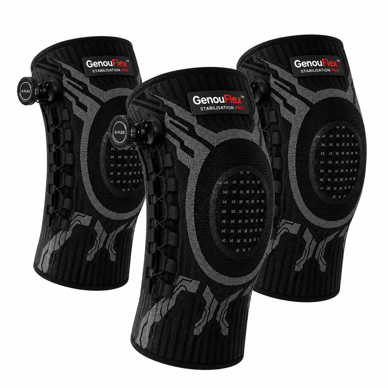 GenouFlex™ Genouillère Stabilisation Pro | Soulagez vos genoux dès la 1ère minute !