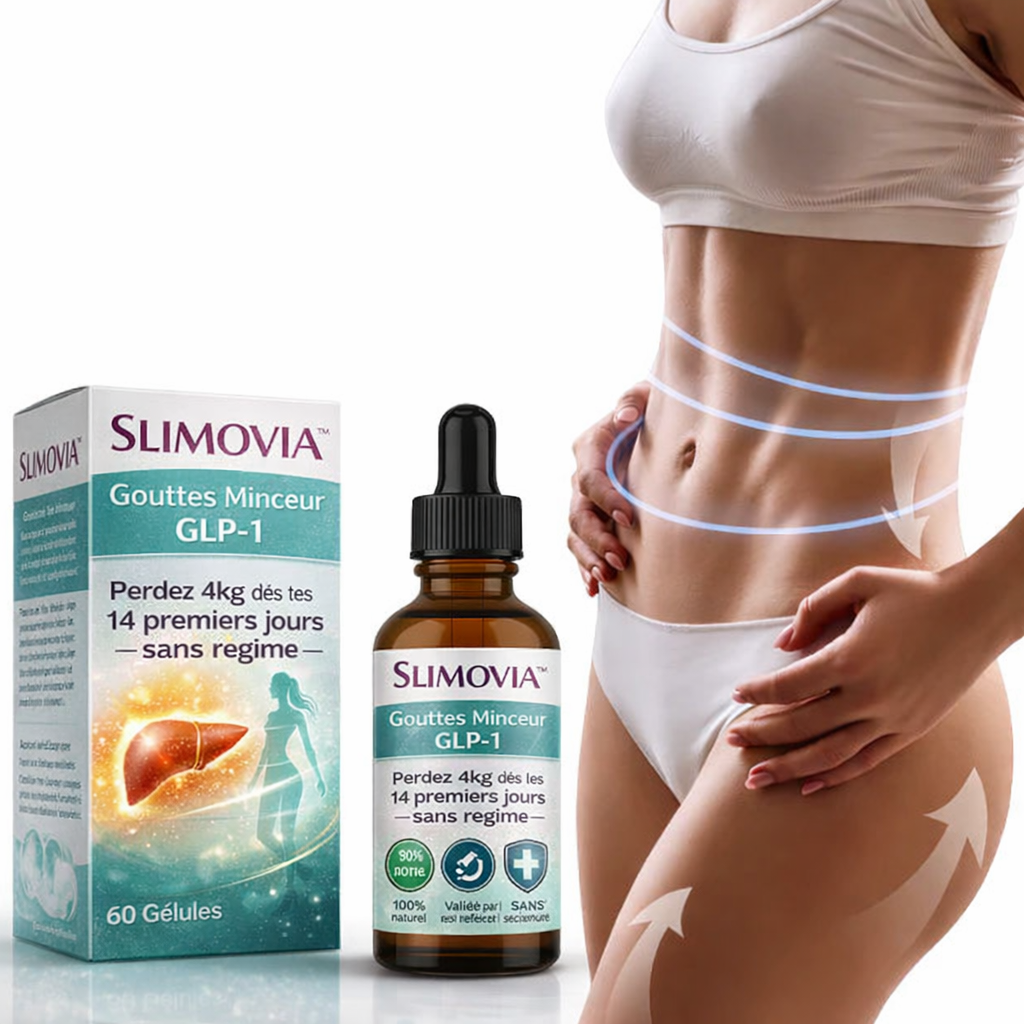 Slimovia™ Gouttes Minceur GLP-1 | Détox, coupe-faim et aide à brûler les graisses pour une perte de poids plus rapide !