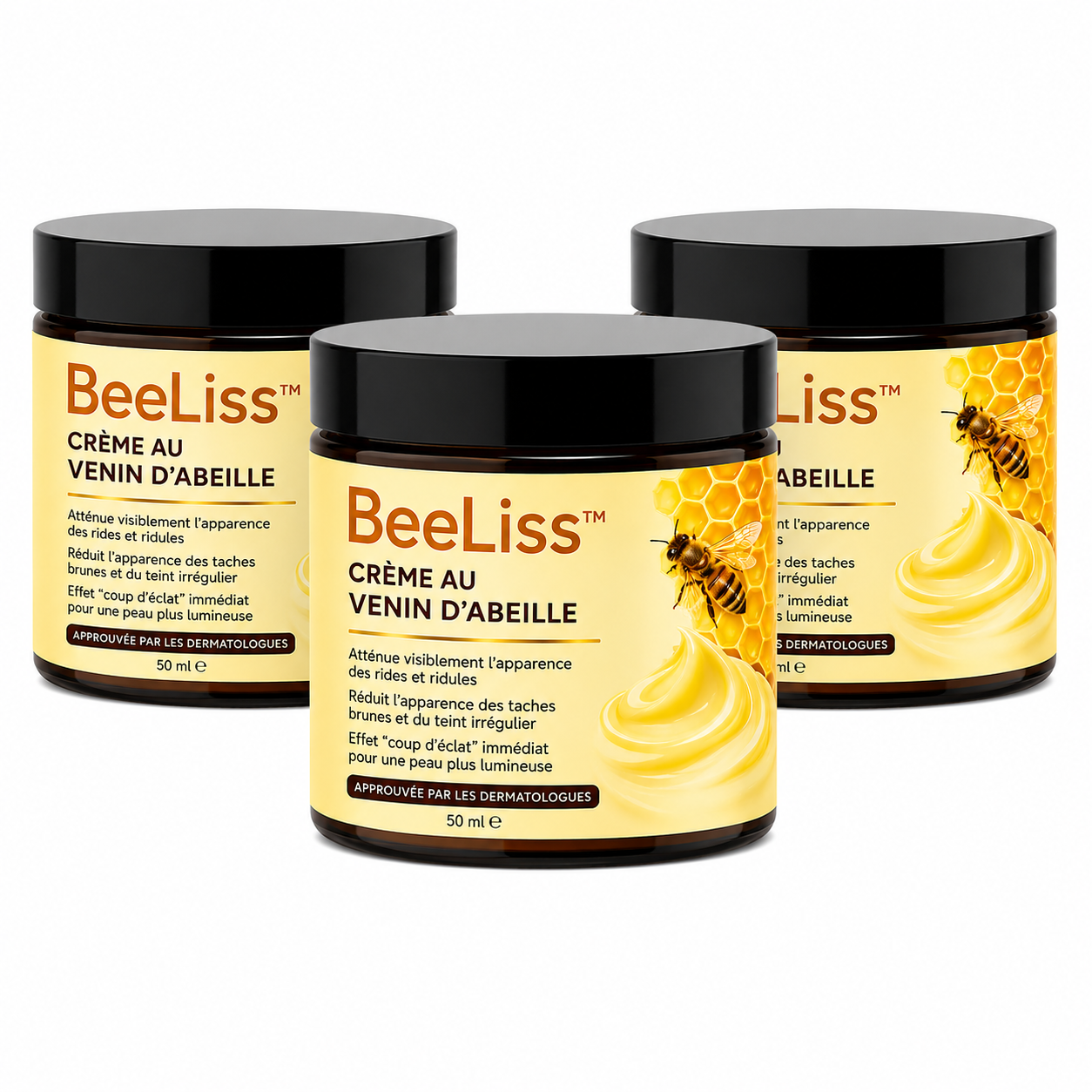 BeeLiss™ Crème au Venin d’Abeille | Élimine rides et taches en 3 minutes – approuvé par les dermatologues!