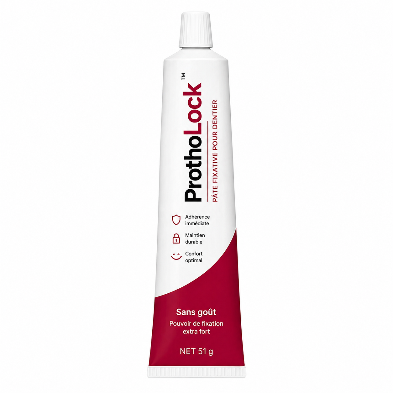 ProthoLock™ Pâte Fixative pour Dentier | Fixez votre dentier solidement et retrouvez un confort parfait en 5 minutes !