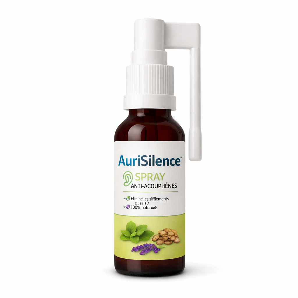 AuriSilence™ Spray Anti-Acouphènes à Action Rapide | Faites taire les sifflements en 7 jours !