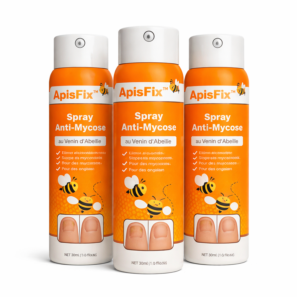 ApisFix™ Spray Anti-Mycose au Venin d’Abeille | Éliminez les champignons des ongles en seulement 7 jours !