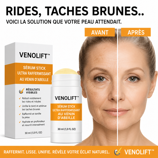 Venolift™ Stick Sérum Ultra-Raffermissant au Venin d'Abeille | Efface les rides en 5 minutes!