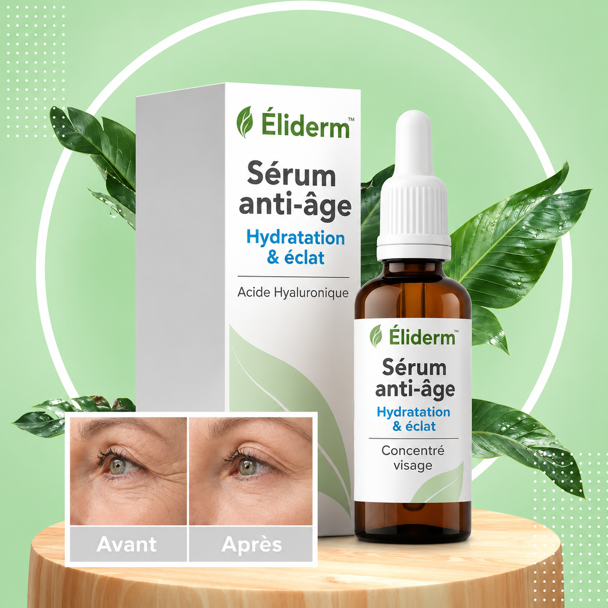 Éliderm™ Sérum Botox Anti-Âge Ultra-Puissant | Lisse 98 % des rides en 15h – Sans piqûre, sans chirurgie !