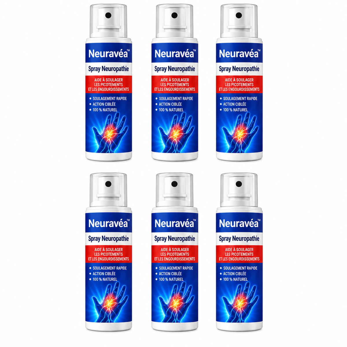 Neuravéa™ Spray Neuropathie | Stoppez picotements et engourdissements dès la première application !