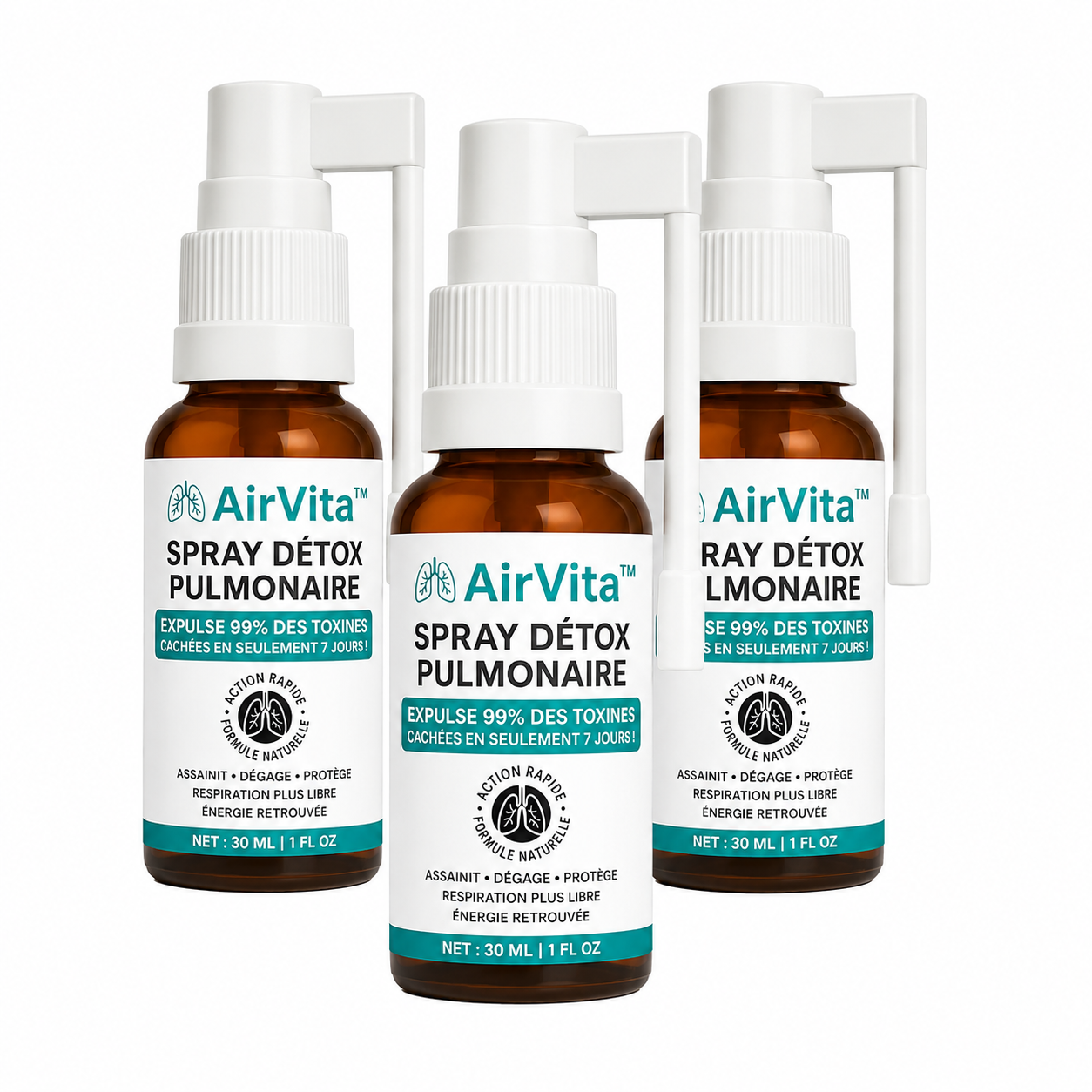 AirVita™ Spray Détox Pulmonaire | Expulse 99% des toxines cachées en seulement 7 jours !