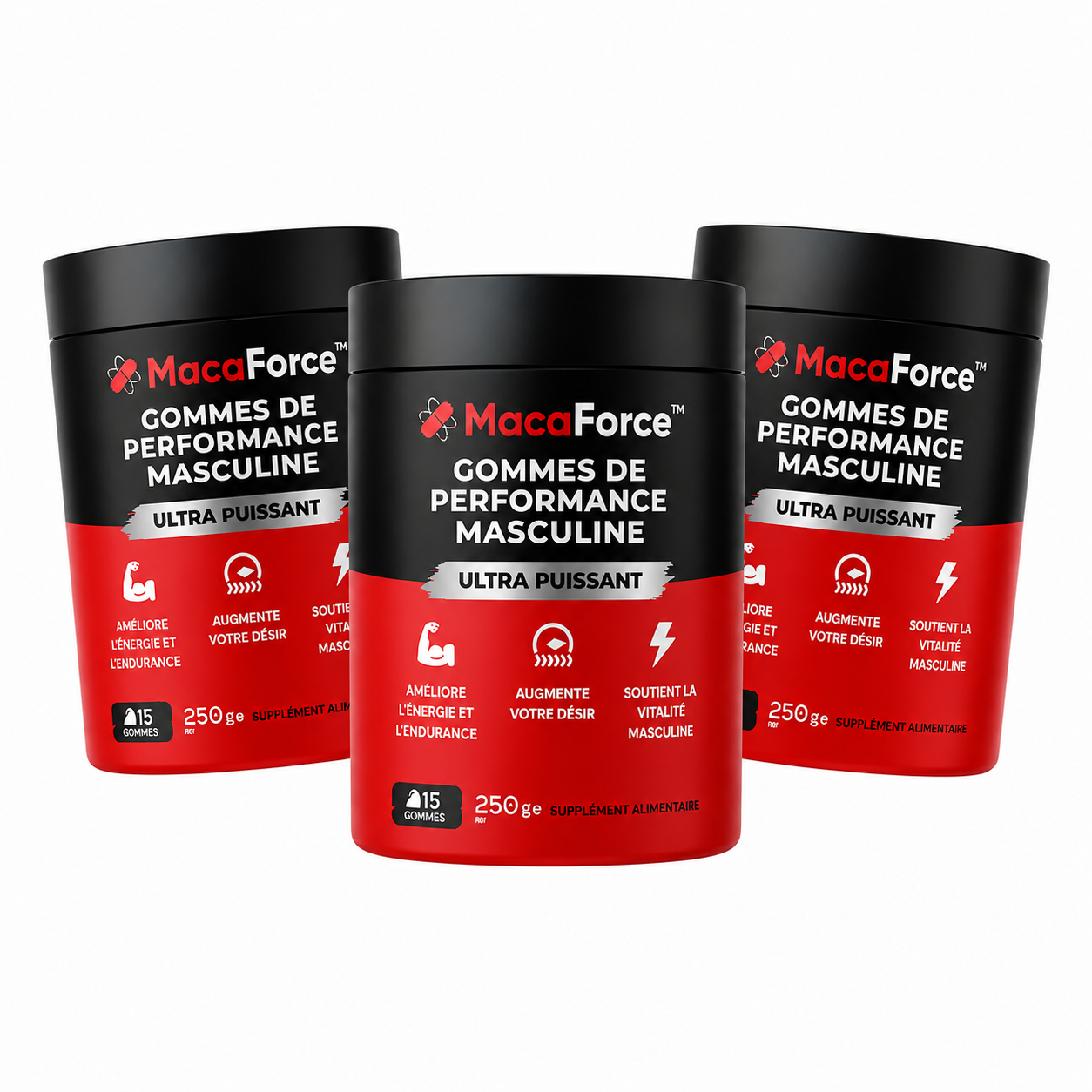 MacaForce™ Gummies Virilité au Maca | Obtenez une érection dure en 5 minutes, sans avaler de pilules !