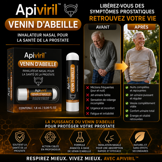 Apiviril™ Inhalateur au Venin d’Abeille | Obtenez une érection dure comme l’acier en quelques minutes !
