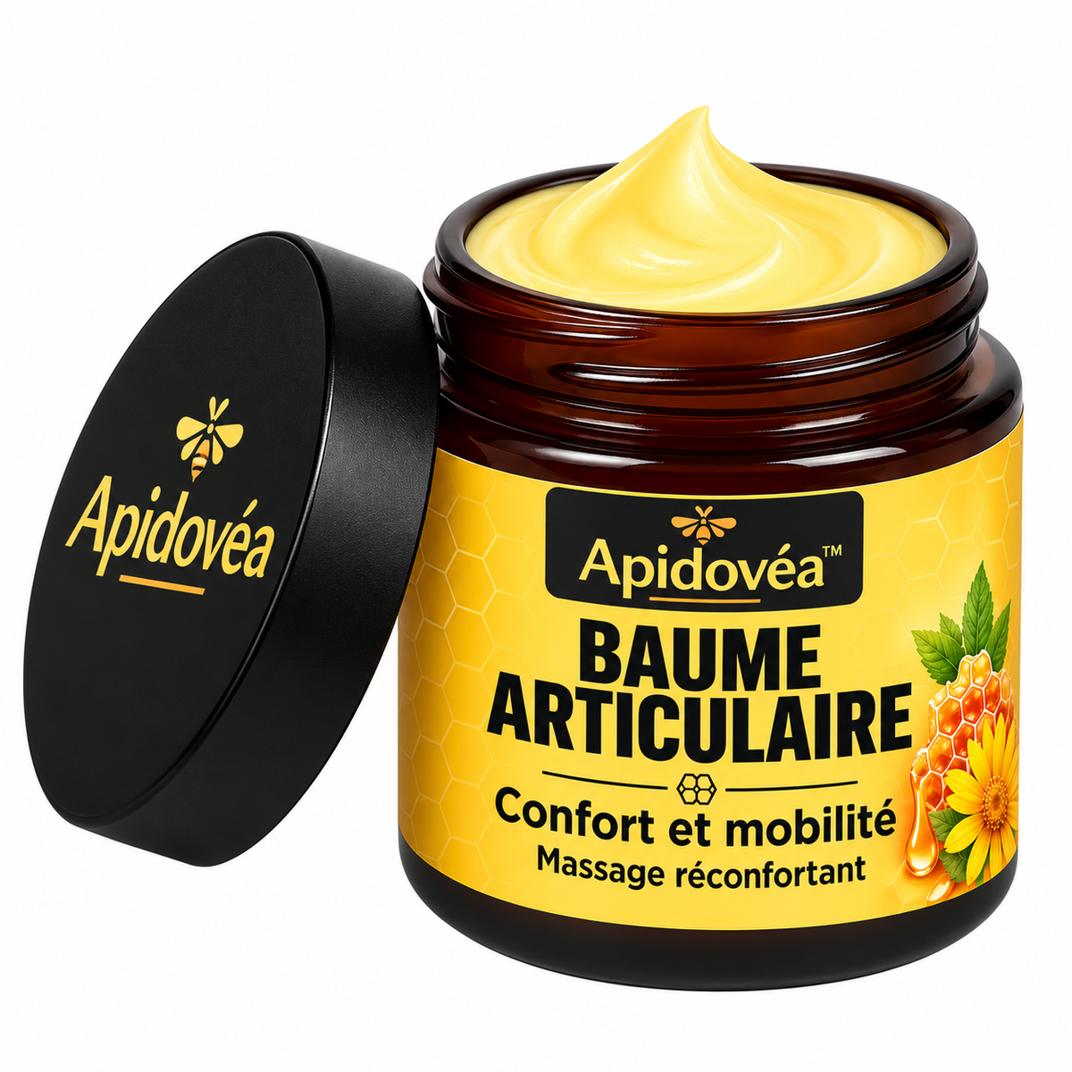 Apidovéa™ Crème Anti-douleur au Magnésium et au Venin d'Abeille | Supprime vos douleurs articulaires en un instant!