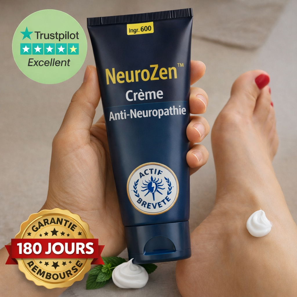 NeuroZen™ Crème Anti-Neuropathie | Éliminez engourdissements et brûlures nerveuses dès la première application !