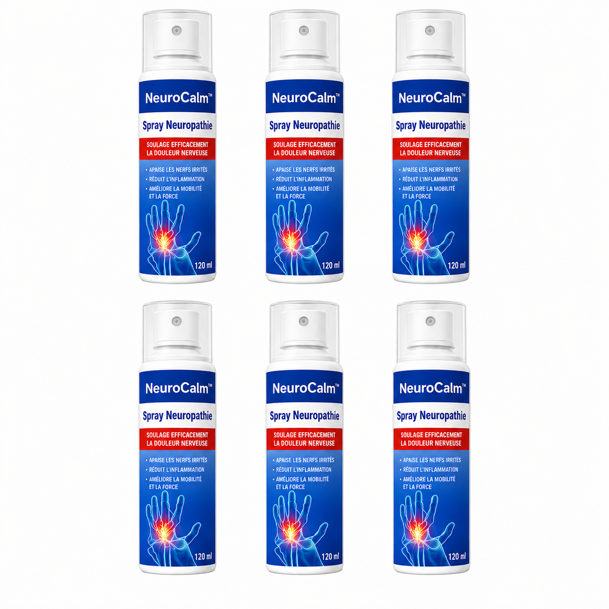 NeuroCalm™ Spray Neuropathie | Stoppe les picotements et engourdissements dès la première application!