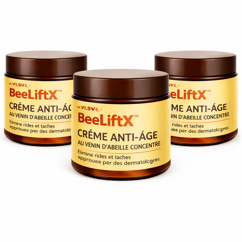 BeeLiftX™ Crème Anti-Âge au Venin d’Abeille Concentré | Efface rides et taches et rajeunit la peau en 3 minutes chrono !
