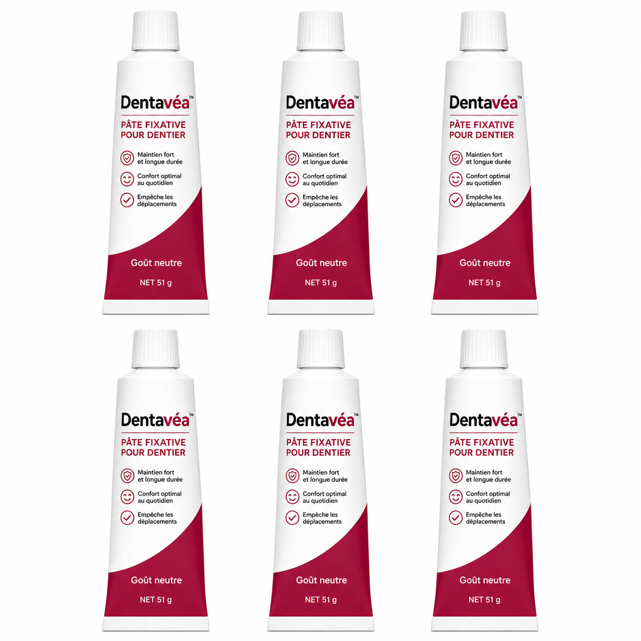 Dentavéa™ Pâte Fixative pour Dentier | Fixez votre dentier solidement et retrouvez un confort parfait en 5 minutes !