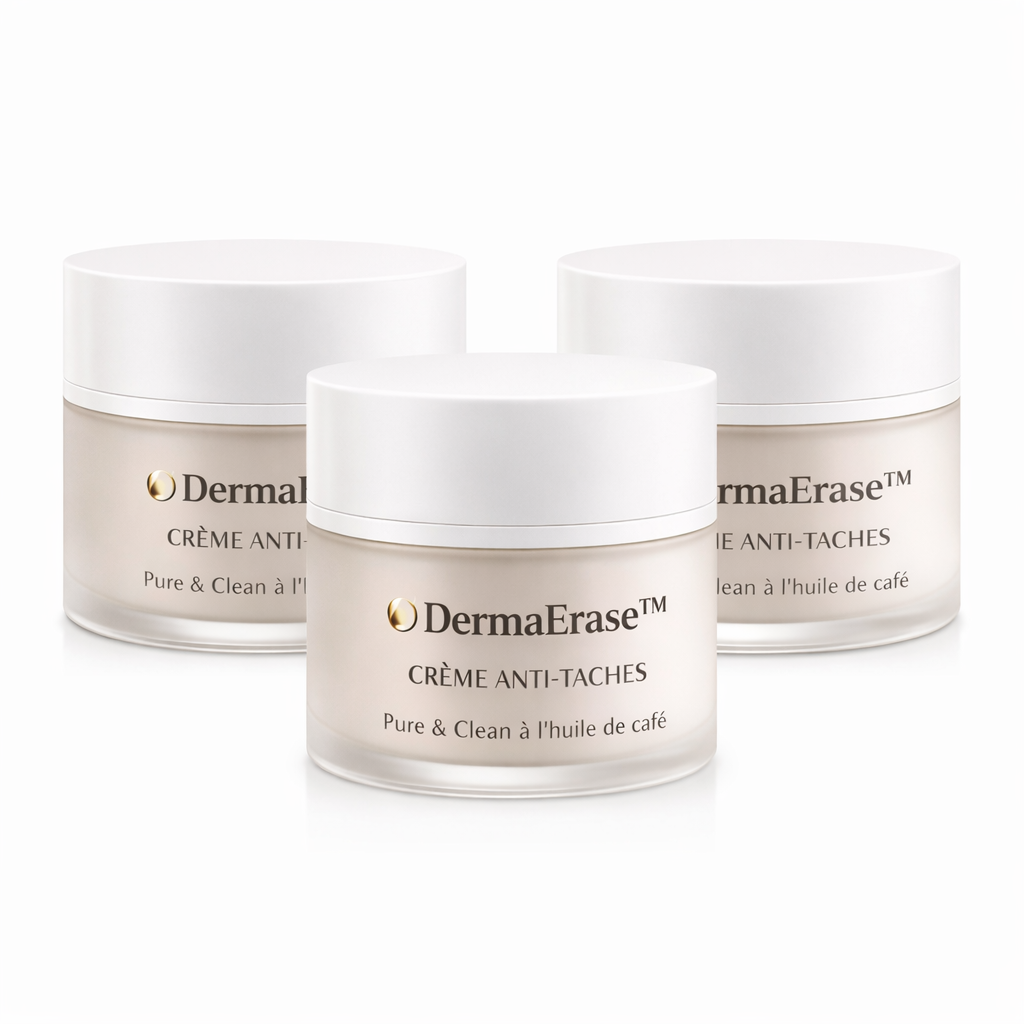 DermaErase™ Crème Anti-Taches | Effacez les taches qui vieillissent votre visage en 72h et retrouvez une peau visiblement plus jeune !