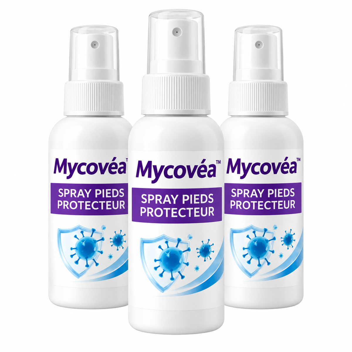 Mycovéa™ Spray Pieds Anti-Mycose au Film Protecteur | Éliminez les champignons en 48h chrono !