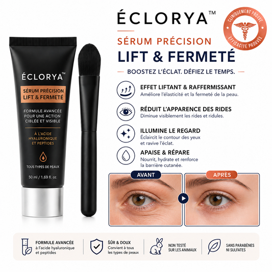 Éclorya™ Sérum Précision Lift & Fermeté | Efface vos rides et retend la peau en 7 minutes!