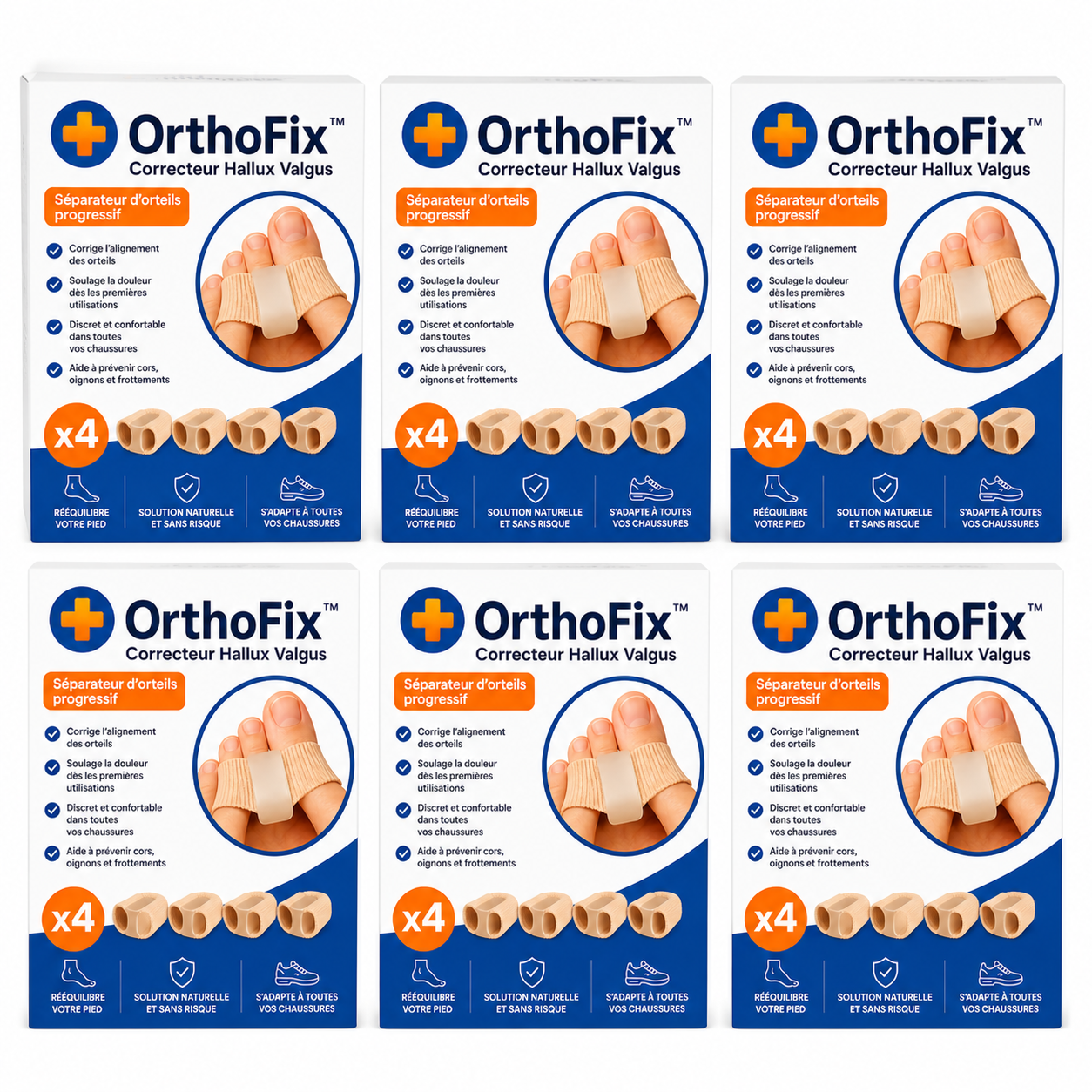OrthoFix™ Correcteur Hallux Valgus | Supprimez les douleurs articulaires et marchez normalement dès le premier jour !