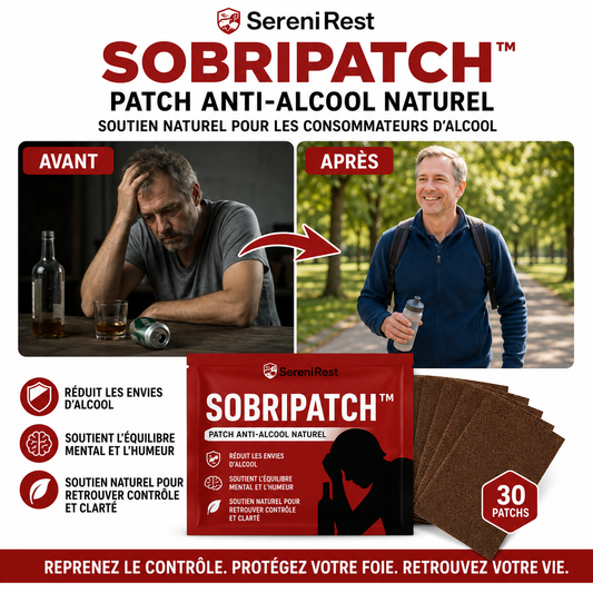 SobriPatch™ Patch Anti-Alcool | Stoppez les envies et reprenez le contrôle en 7 jours !