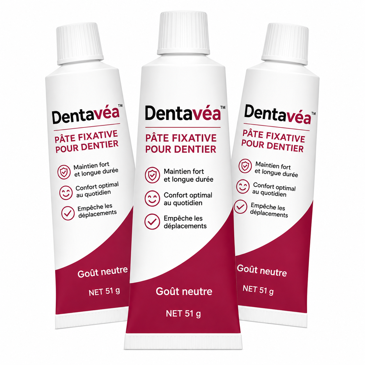 Dentavéa™ Pâte Fixative pour Dentier | Fixez votre dentier solidement et retrouvez un confort parfait en 5 minutes !