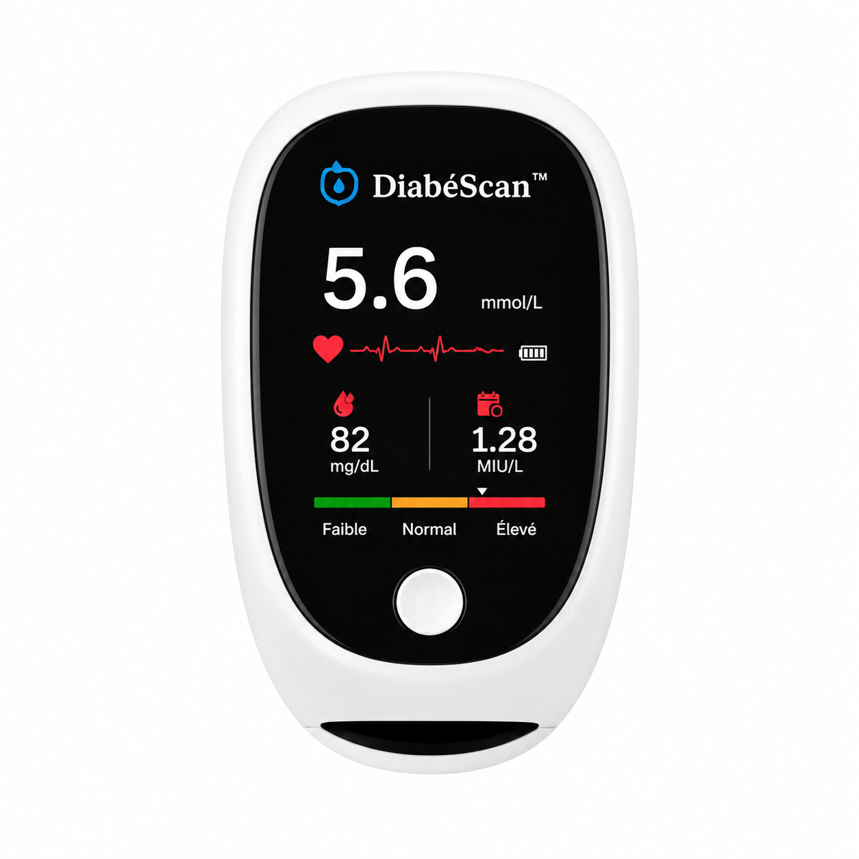 DiabéScan™ Capteur Glycémie Sans Piqûre | Contrôlez votre glycémie en 5 secondes, sans piqûres, sans douleur !