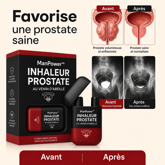 ManPower™ Inhaleur Prostate au Venin d’Abeille | Retrouvez une érection dure comme du béton en 3 minutes!