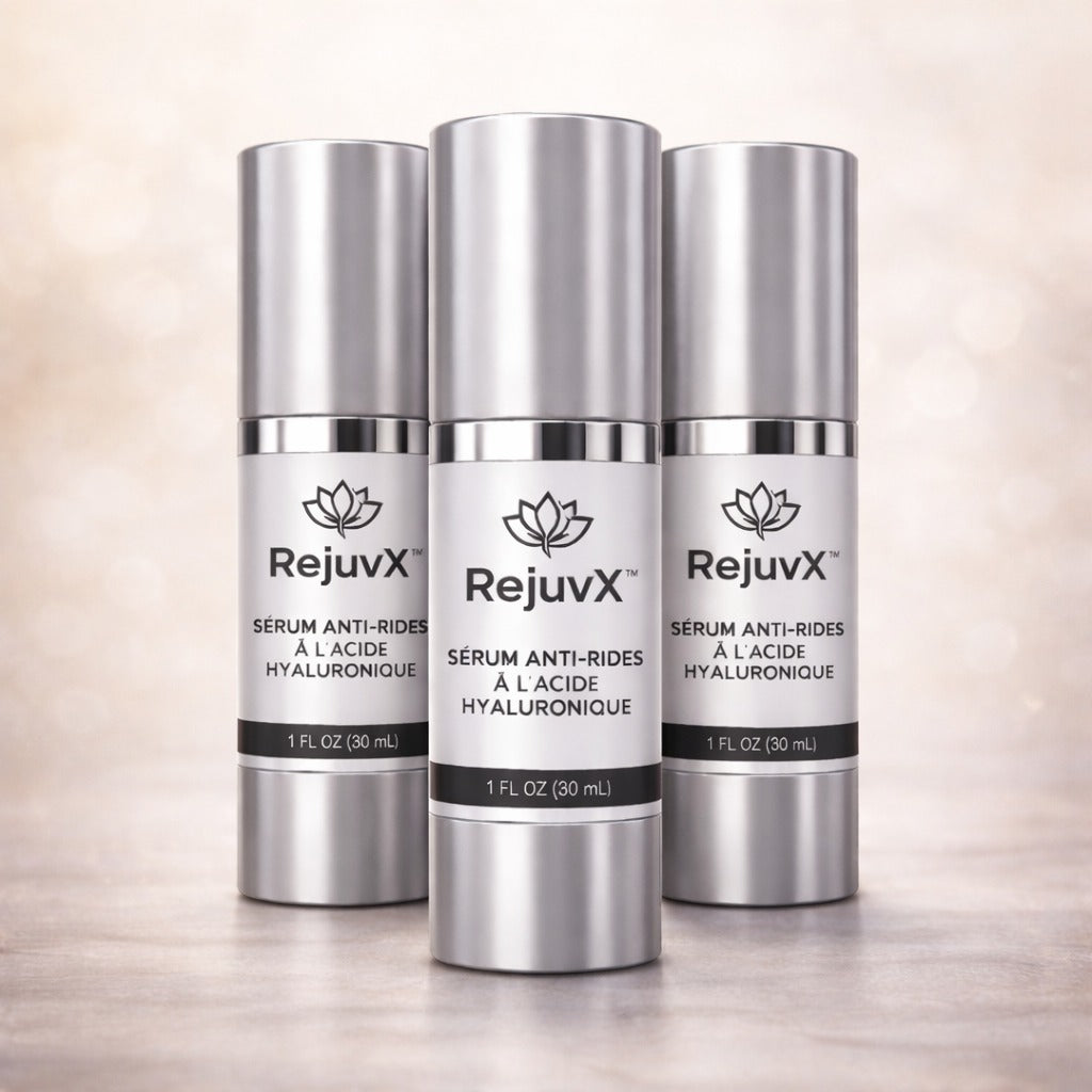 RejuvX™ Sérum Anti-Rides à l’Acide Hyaluronique | Efface les rides et raffermit la peau en seulement 48 heures !