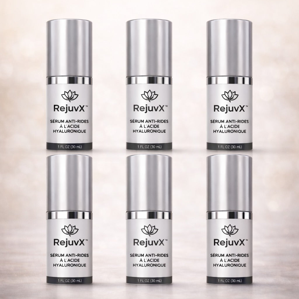 RejuvX™ Sérum Anti-Rides à l’Acide Hyaluronique | Efface les rides et raffermit la peau en seulement 48 heures !